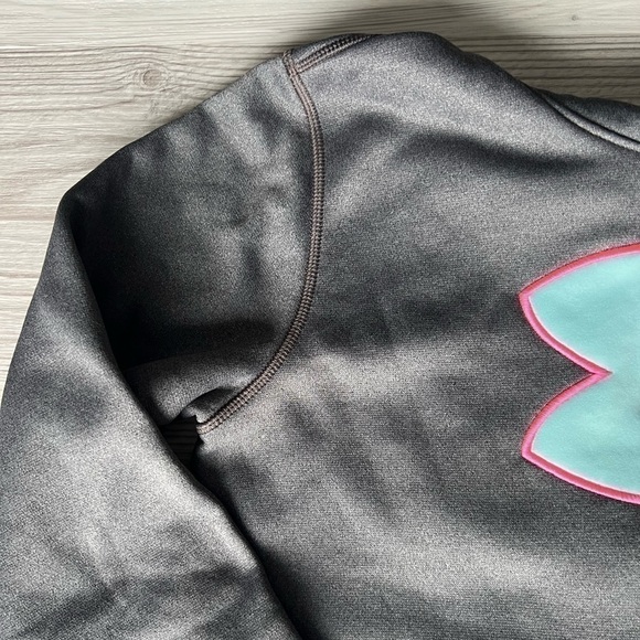 UNDER ARMOUR grey blue sweatshirt size S EUC - Picture 2 of 16